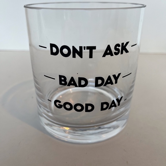 Two’s Company “Don’t Ask” Double Old Fashion Glasses. Set of Two. - Picture 8 of 8